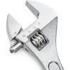 Set of 4 Adjustable Wrench Set, 6/8/10/12-Inch, Forged Cr-V Steel Crescent Wrench with Metric Scales, Heat Treated & Chrome Plated