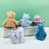 Cute Bear Silicone Mold Epoxy Resin Mold DIY Candle Molds Table Ornament Handmade Soap Cake Making Mould Craft Supplies