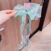 Gradient Silk Yarn Bow Butterfly Hairpin for Kids – Fairytale Style