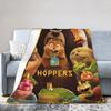 Hoppers Film Cartone Animato Coperte Lavorate a Maglia Flanella Coperta Super Calda per Casa Divano Letto Tappeto