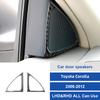 For Toyota Corolla 2006-2012 Carbon Fiber Car door speaker Sticker Trim Cover Decoration Styling Tape Film Accessories