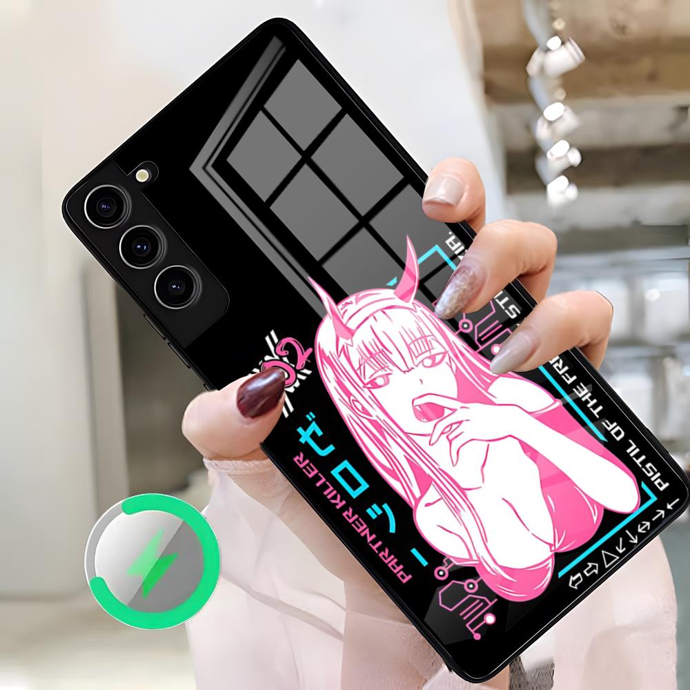 Zero Two Darling In The FranXX Anime Phone Case For Samsung S26 Ultra S25 Edge S23 S22 S21 S20 Ultra Plus S24 Fe A25 Magnetic Gl