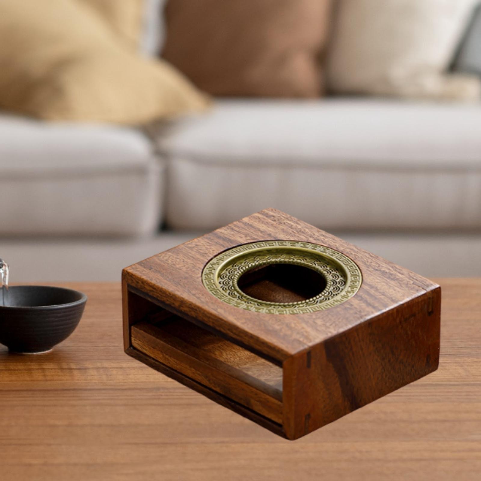 

Wooden Teapot Warmer Tea Lover Gift Food Heating Drinks for Office Home Yard коричневий