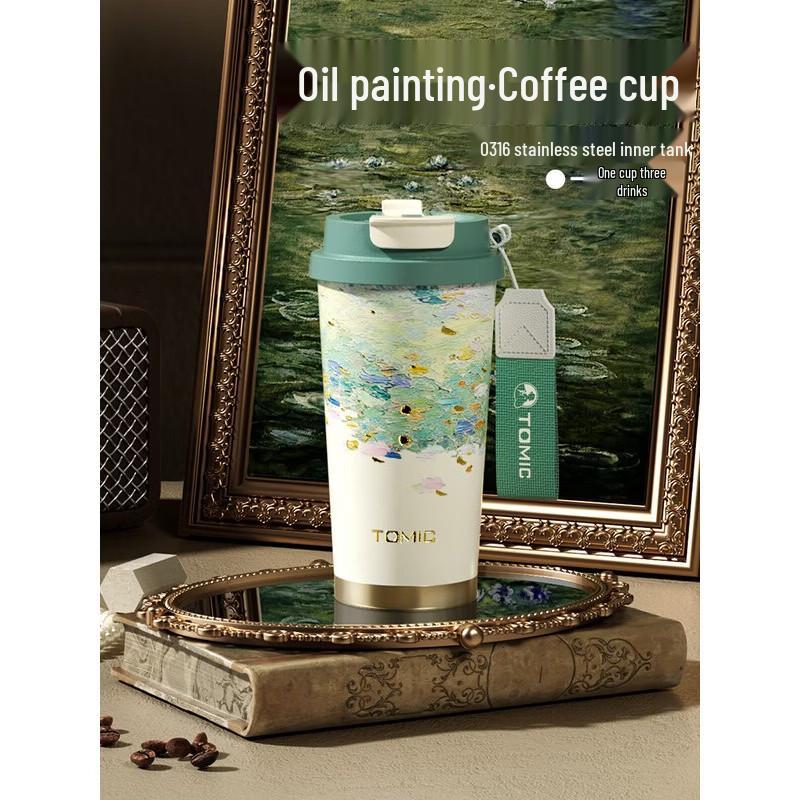 TOMIC 316 Stainless Steel Wide Mouth Insulated Straw Tumbler