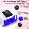 96W Mirror Reflective Bottom Nail Lamp Gel Polish Dryer Manicure Machine UV Light for Nails Professional Nail UV LED Lamp