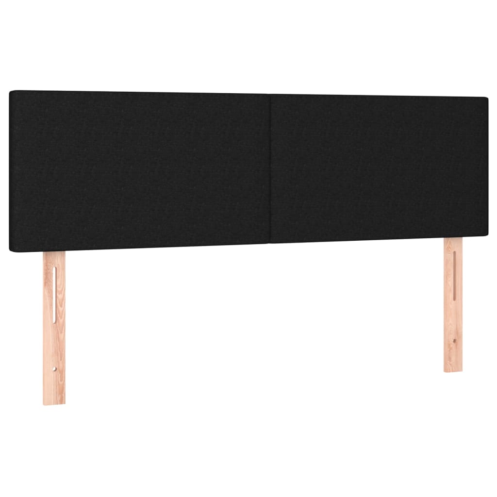 Vidaxl Continental Bed With Mattress, Black, Fabric 140X200 Cm