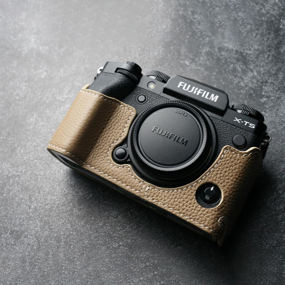 Camera Genuine Leather Cowhide Bag Body Case For Fujifilm T-X5 T X5 Tx5 Protective Sleeve Base Camera Half Protective Case