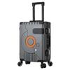20-Inch Aluminum Frame Trolley Suitcase with Universal Wheels - Large Capacity Carry-On Luggage