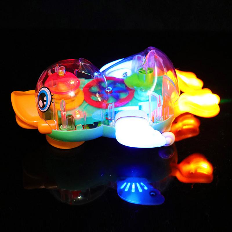 Elektrisches transparentes Konzept-Getriebeauto mit Musik, interaktives universelles Lauflernfahrzeug, Geschenkspielzeug für Kinder