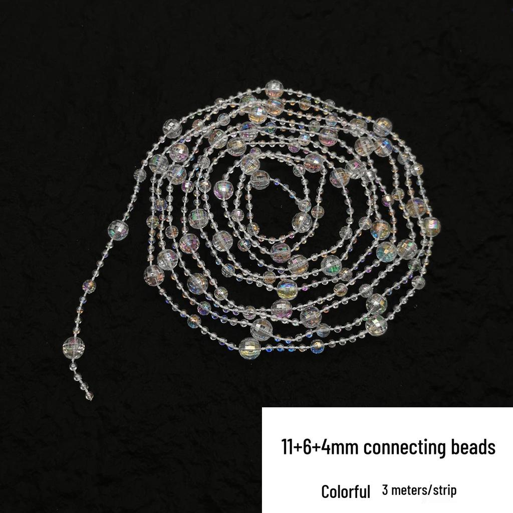 Double-Line Pearl Sunflower Snowflake Beads DIY Decoration