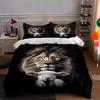 Lion Lamb Portrait Bedding Duvet Cover Sets Duvet Covers Pillowcases Gifts (1 * Duvet Cover 2 * Pillowcases, Without Duvet Insert)