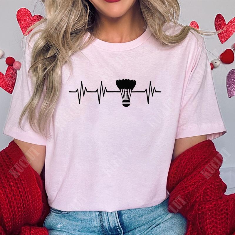 T Shirt for Women Unisex Funny Badminton Player TShirt Casual Short Sleeve O Neck Tshirts Badminton Team Tee Unisex Streetwear