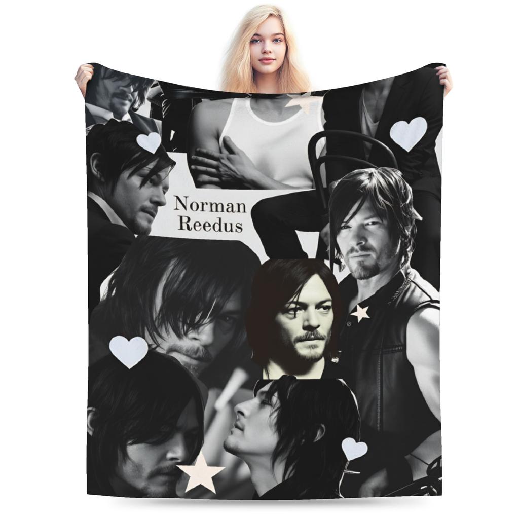 Daryl Dixon Bootleg Vintage  The Walking Dead Flannel Blankets Winter  Super Soft Bedding Throws for Boy Girl Bedspread Sofa Bed