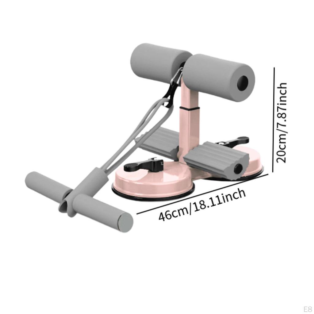 Bară pentru abdomene 3 Înălțimi Reglabile Suport de Podea pentru Abdomene Dispozitiv Portabil de Asistență Antrenamente Abdominale pentru