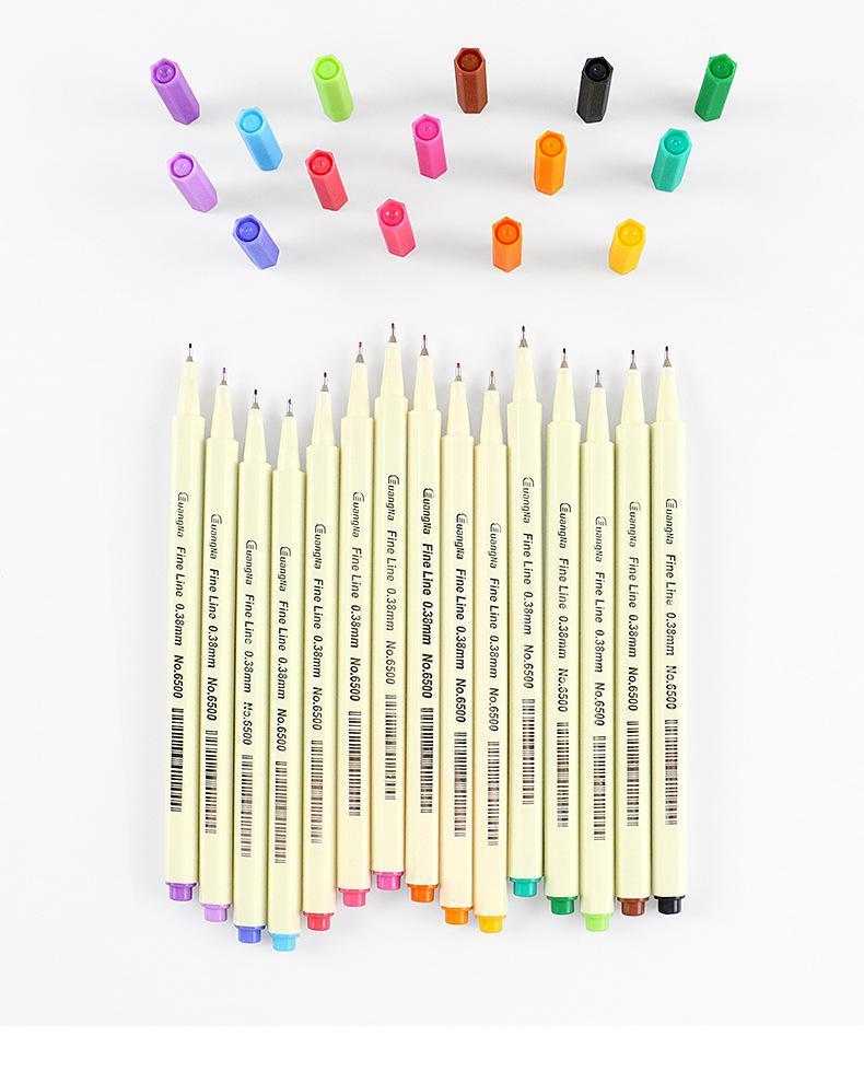 10pcs/15pcs Set Line Drawing 0.38mm Pen Color Extremely Fine Colouring Pen 0.38mm Pen for Water-based Marker Graffiti Painting
