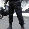 Motorcycle riding pants casual locomotive Kevlar drop-proof windproof jeans threaded pants leg bundle knight pants men