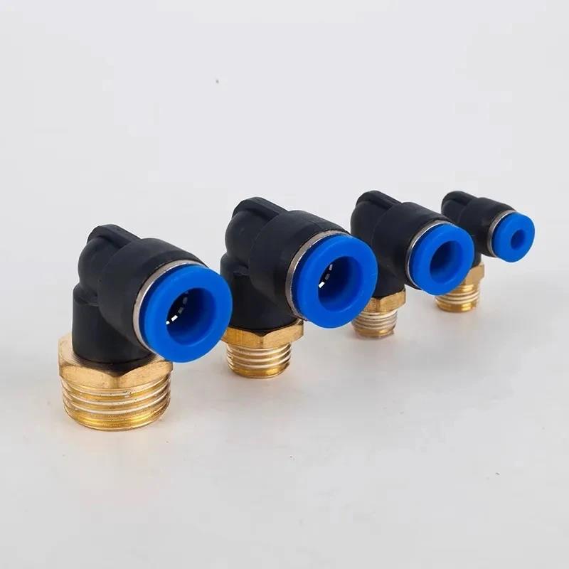 5 Stuks PCF/SL/PB/PC/PL Connector 1/8" 1/4" 3/4" 1/2" Schroefdraad Water Lucht Slang Fitting 6/8/10/12mm Luchtbuis Pneumatische Fitting auto Drukregelaars 5