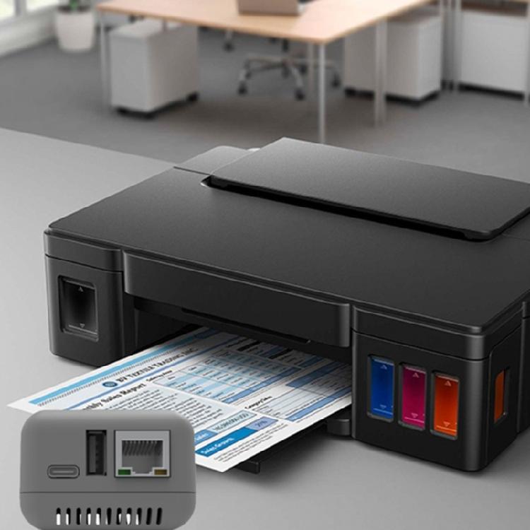NP330 USB 2.0 Print Server Rj45 100Mbps Mini Netzwerk-Druckserver-Adapter