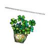 Stained Glass Window Hanging,Green Clovers Sun Catchers Colorful Window Panel Bless Suncatchers Decors Home Decors