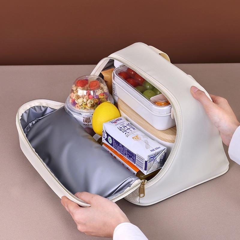 1pcs Insulated Lunch Bag Large Capacity Tote Portable Handheld Bento Box Bag for Work Picnic