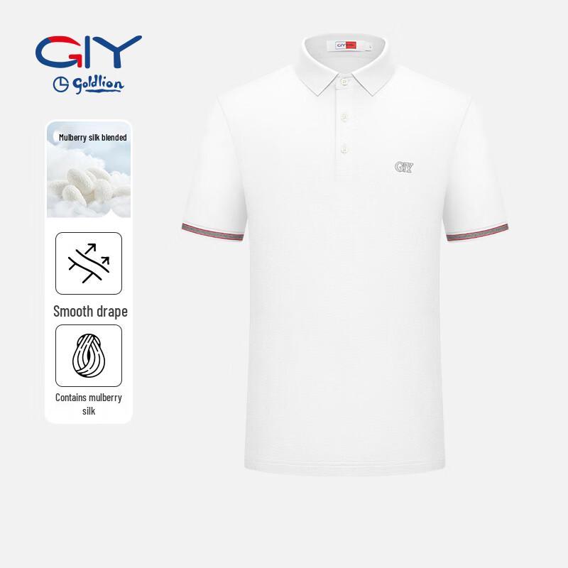 Goldlion GY2026 Men s Silk Blend Breathable Polo Shirt 2XL