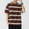 Kunhai Pengyun Men's Casual Sailor Striped Short Sleeve T-shirt