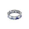 Millenia Cocktail Dreiecksschliff Kristallring Damenringe Blau 5608527
