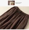 Drapey High-Waist Cotton Linen Culottes: Breathable, Wide-Leg Summer Pants for Women
