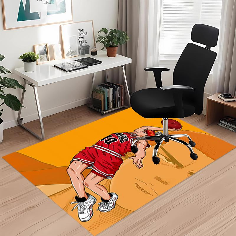 Slam Dunk Printed Carpet, for Office Chair Living Room Bedroom Kitchen Room Decor Gifts.