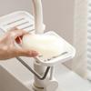 Plastic Faucet Sponge Holder Rotatable Sink Rack Easy To Install Kitchen Storage Shelf  Kitchen