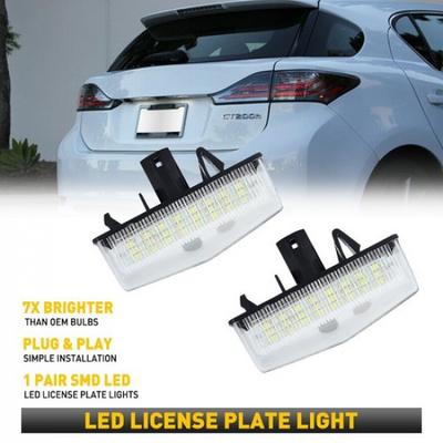 6K LED License Plate Light Rear Tag Lamp Assembly for 2005-2015 Toyota Scion tC