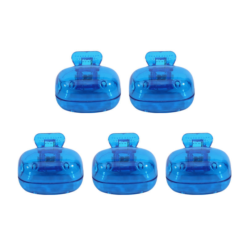 5PCS Travel Toothbrush Covers - Plastic Clip Protector Caps Portable Hygienic Household Case