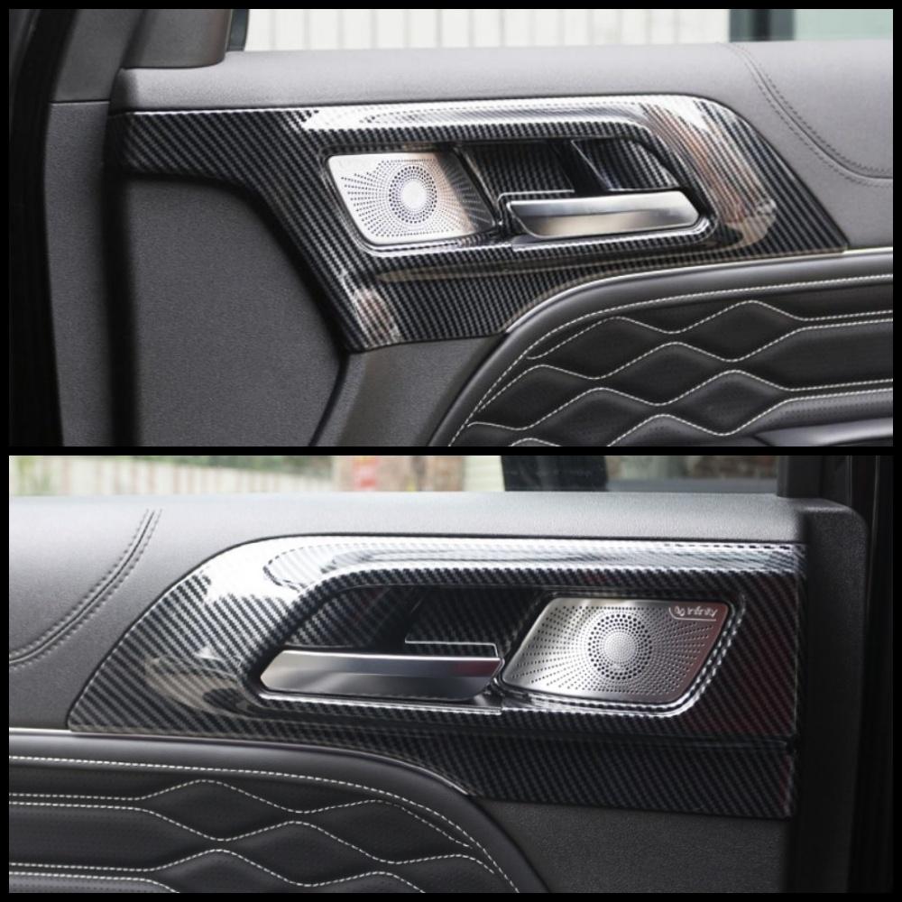 For GWM Great Wall Tank 300 Car 2022 2023 Car inner door Bowl protector frame sticker Garnish Cover Trim Interior Accessories