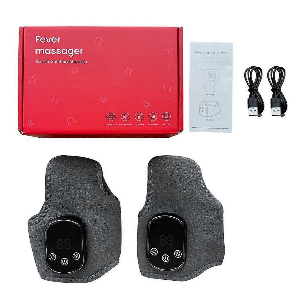 Electric Foot Ankle Massager with Heat Vibration Cordless Heating Pad Ankle Wrap