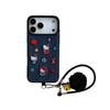 Embroidered Denim Apple Headgear Cat iPhone 17/16 Pro Max/15/14 High-End Case