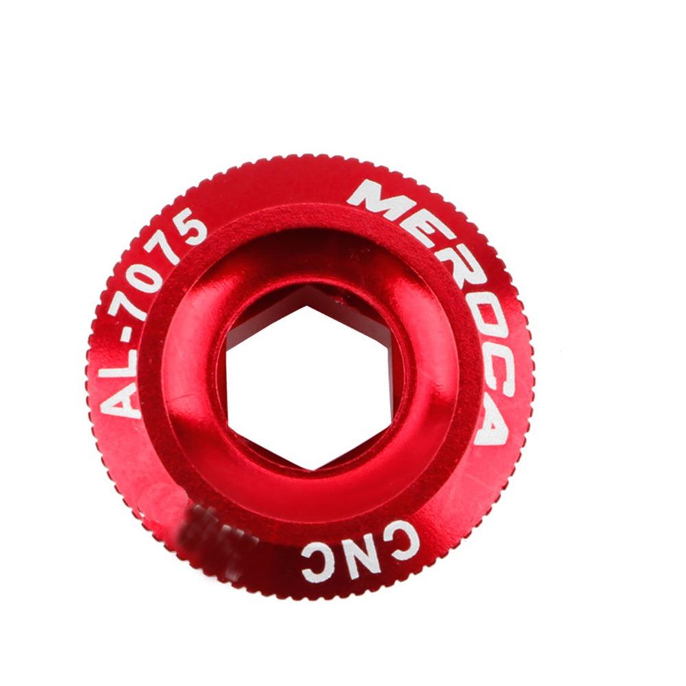 Aluminum Zinc Zinc Alloy Bicycle Parts Crank Cover Crank Bolt Cover Cap Crankset Screws Crank Arm Fixing Bolt M18 красный