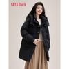 YAYA Women's Frog Button Mid-Length Down Jacket