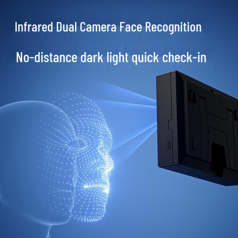 Deli Face & Fingerprint WiFi Attendance Machine CN plug (adapter included)