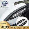 Für VW Volkswagen Jetta MK5 Golf 2 Stück Auto-Rückspiegelaufkleber Silikon-Regenaugenbraue für Volkswagen Passat Tiguan Golf Bora