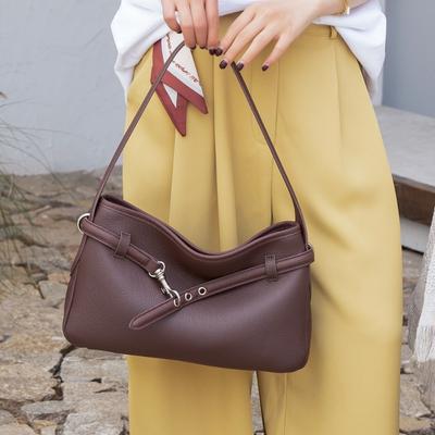 Rindleder Tragetasche Echtes Leder Achseltasche Modische Ein-Schulter Umhängetasche Damenhandtasche