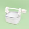 Anti-Splash Design Parrot Desktop Stand with Food Cup Pet Bird Perching Stand  Grinding Claws