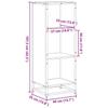 Bookshelf Brown Oak Effect 40 x 35 x 107.5 cm Engineered Wood