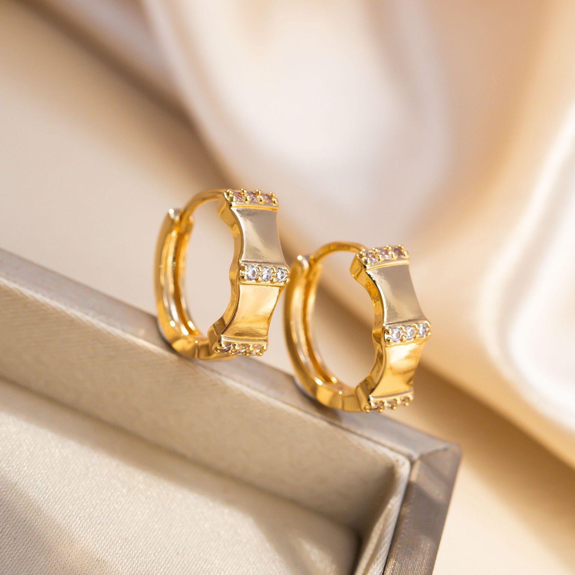Wish Multicolor Rhinestone Single Row Hoop Earrings for Women