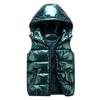 Chaleco Clásico con Capucha Hombre/Mujer/Niño Chaleco de Algodón Brillante con Capucha Chaleco Casual Chaqueta sin Mangas para Hombre Abrigos Cálidos Sombrero