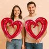 Valentine's Day Balloon Set XOXO Letter Red Lips Heart shaped Balloon for Single Girl's Birthday Decor on Valentine's Day
