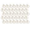 40Pcs Paper Clip Golden Apples Shape Creativity Personality Large Size Craft Paperclip for Home Offi