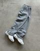 European & American Embroidered Hip Hop Zipper Sweatpants - Men's and Women's Casual Long Pants