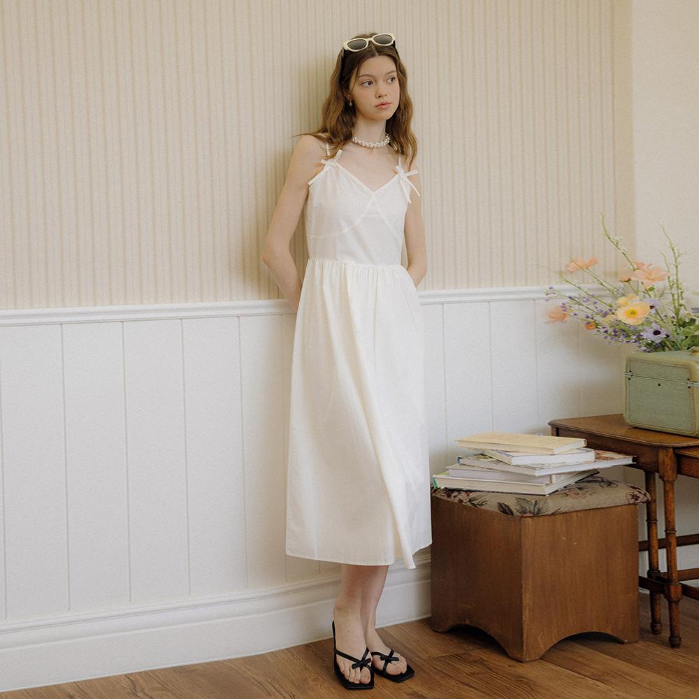 Deondeulob Dd_Ribbon Sling Dress_White
