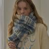 RaJu Curly Plaid Muffler_6 Color