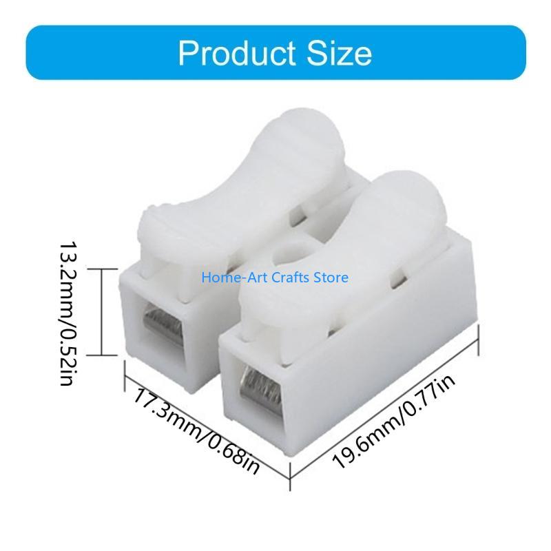 Y3NA Pack Of 20 Press Fit Electrical Terminals Connectors Suitable For Easy Wire Connection Home Circuit Upgrades